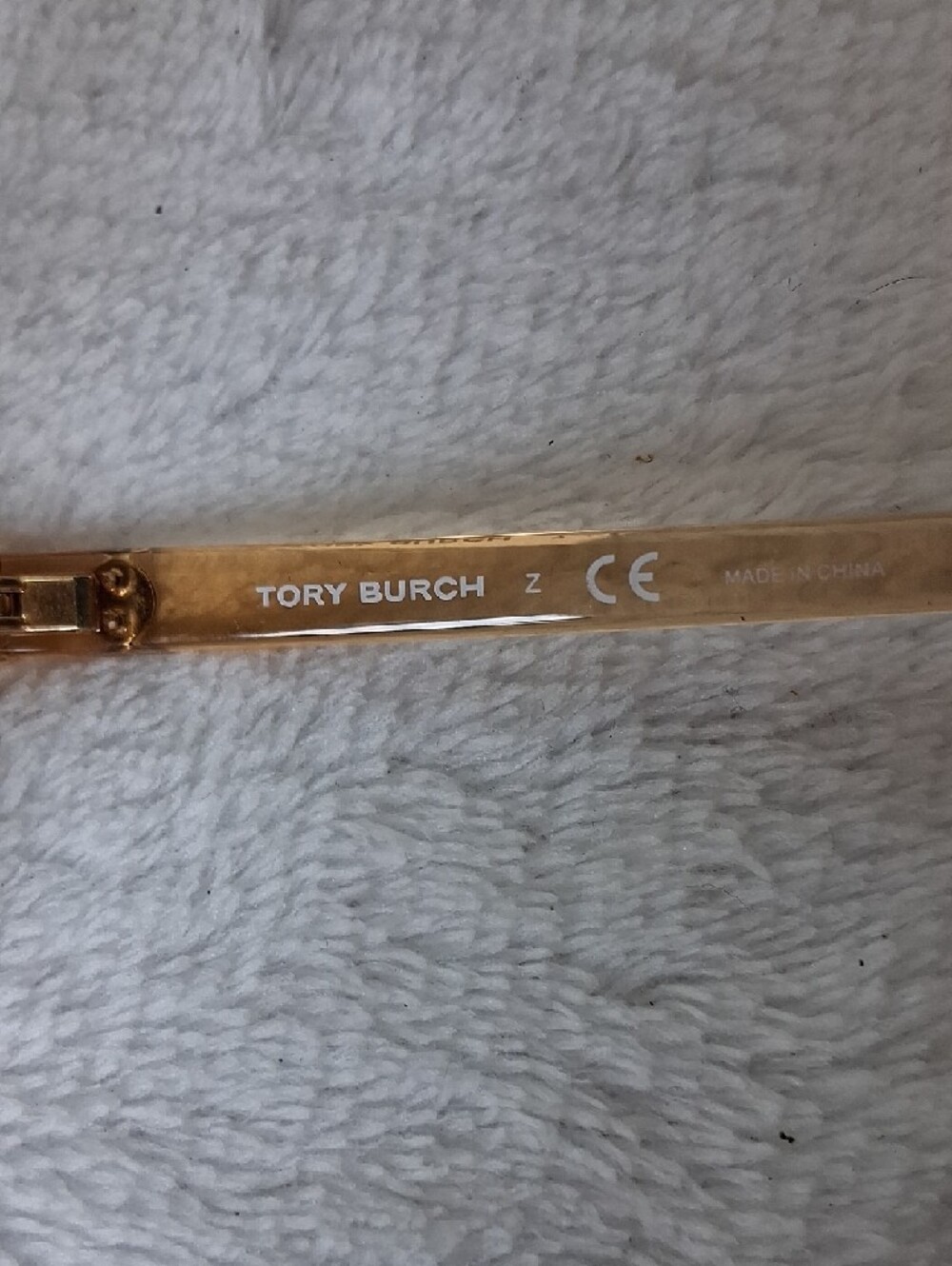 Tory Burch Gold Frame Sunglasses with Brown Gradient Lenses - Picture 4 of 8
